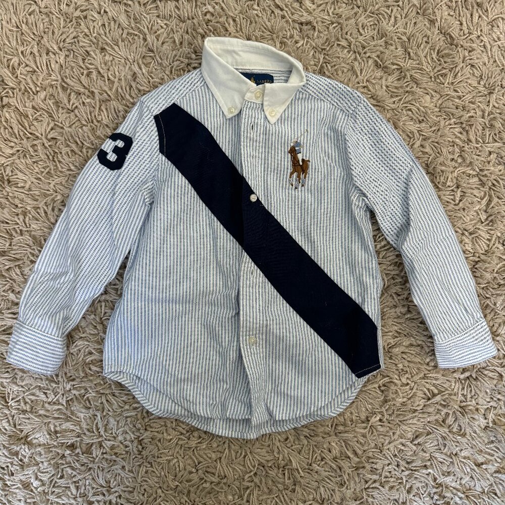 Ralph Lauren Boys Dress Shirt - Size 3t. Perfect condition!